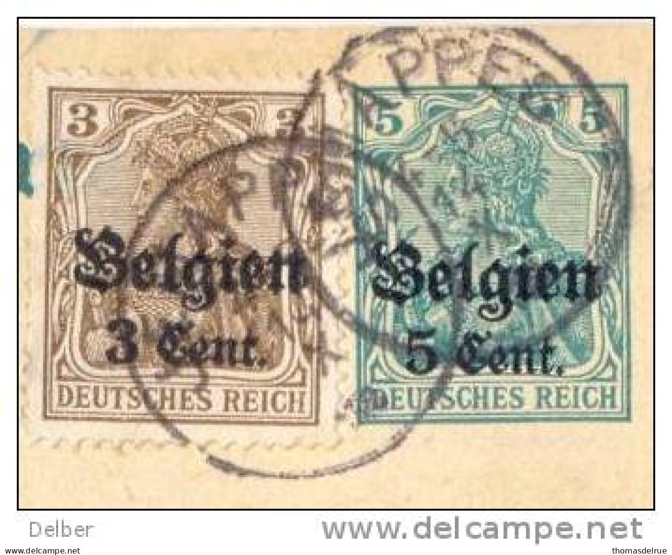 _L350: Belgien 5 Cent + Bijfrankering N°.Bz11: JEMAPPES: >  Anvers +  Censuur: MONS - German Occupation