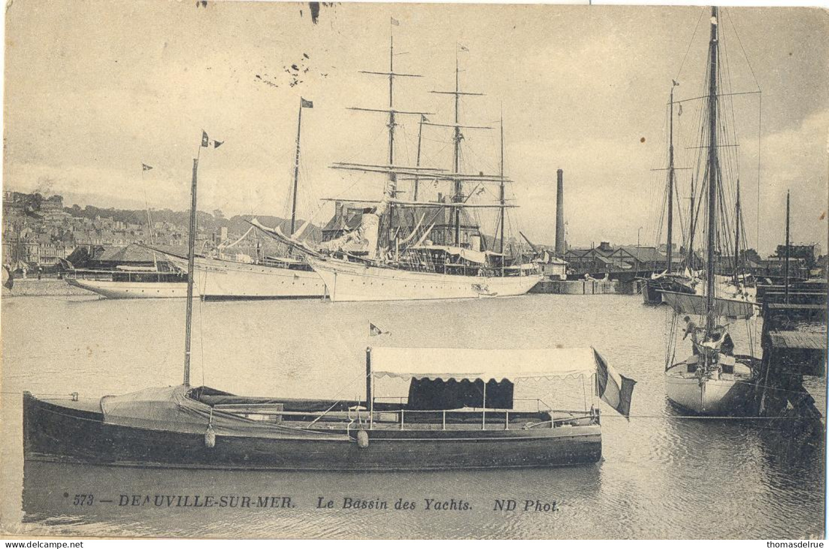 Cd125: .DEAUVILLE-sur-Mer: Le Bassins Des Yachts: S.M.>PANNE 4 XI  1917 Belgique NON-Occupé 1914-18 - Unbesetzte Zone