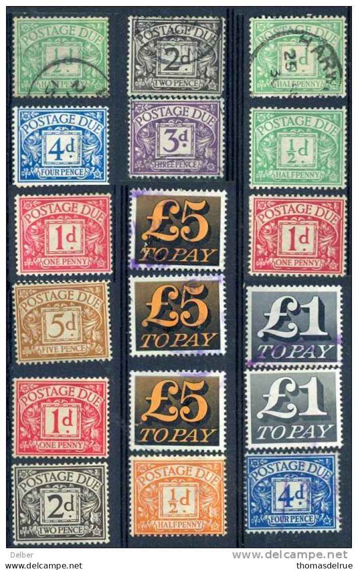 _Ix800: 18 Stamps ...... - Postage Due
