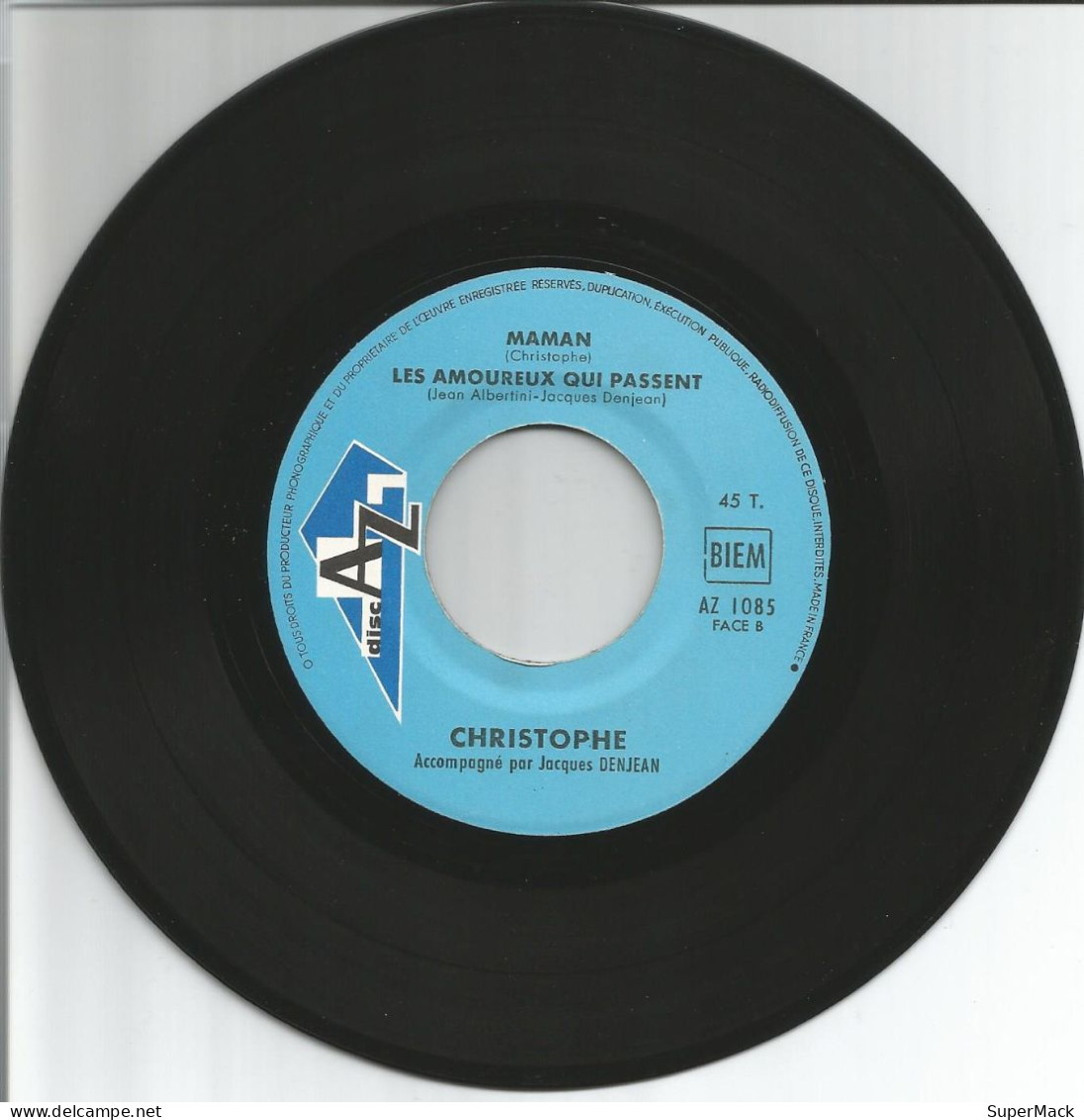 45T Christophe ‎- A Ceux Qu'on Aime - Disc AZ - EP 1085 - France - 1967 - Verzameluitgaven