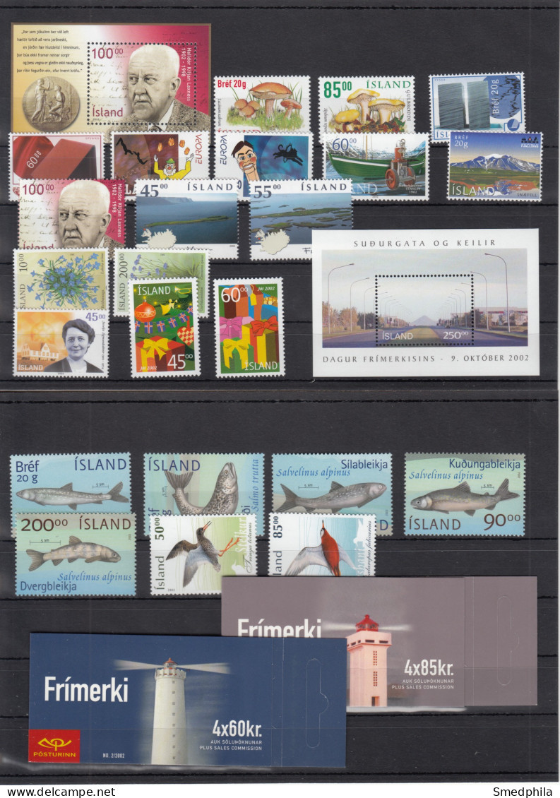 Iceland 2002 - Full Year MNH ** - Full Years