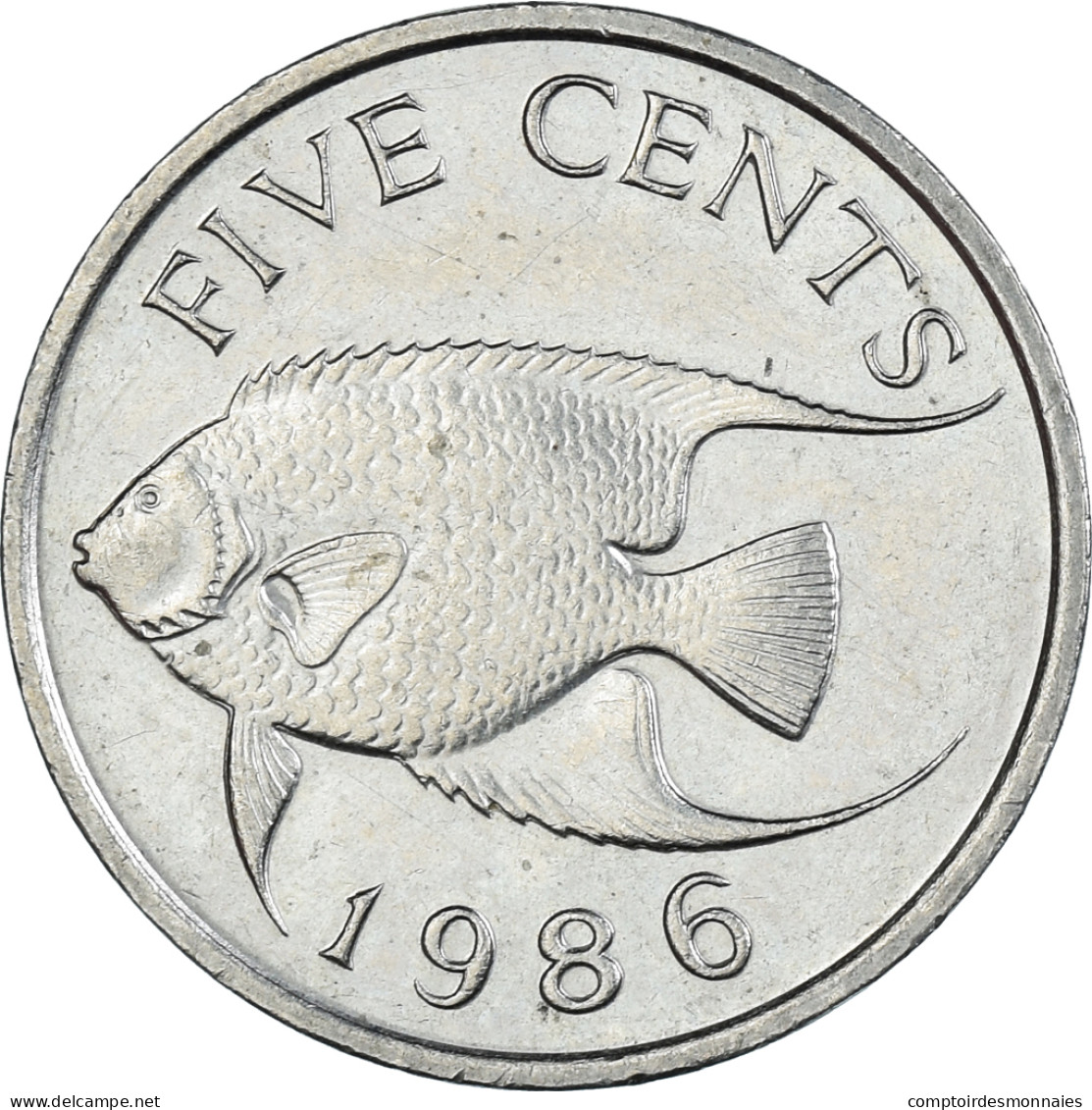 Monnaie, Bermudes, 5 Cents, 1986 - Bermudes