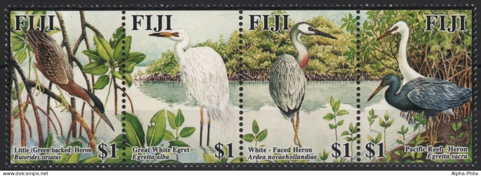 Fidschi 2005 - Mi-Nr. 1093-1096 ** - MNH - Vögel / Birds - Fiji (...-1970)