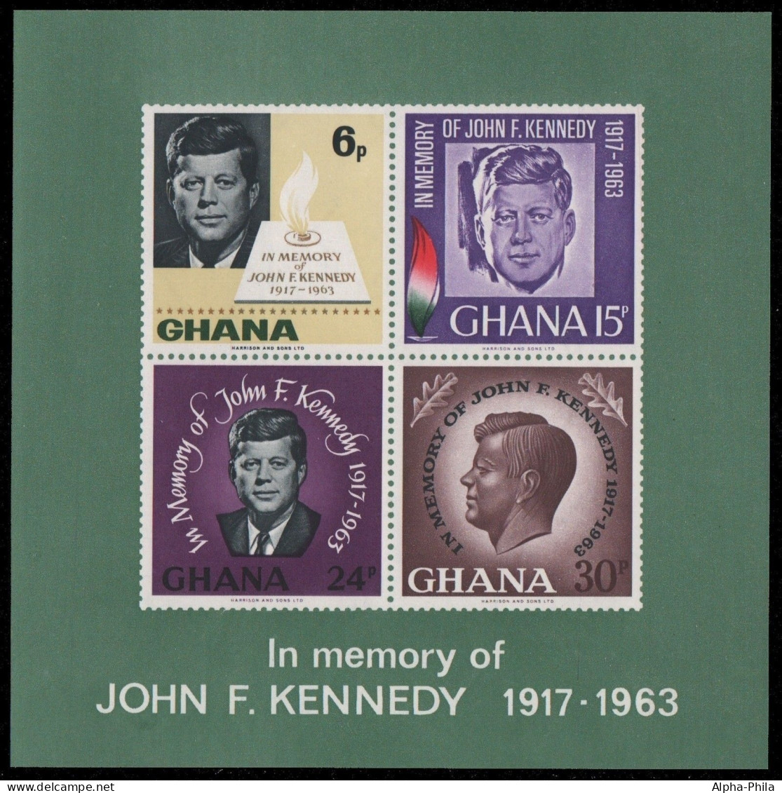 Ghana 1965 - Mi-Nr. Block 19 ** - MNH - Kennedy - Ghana (1957-...)