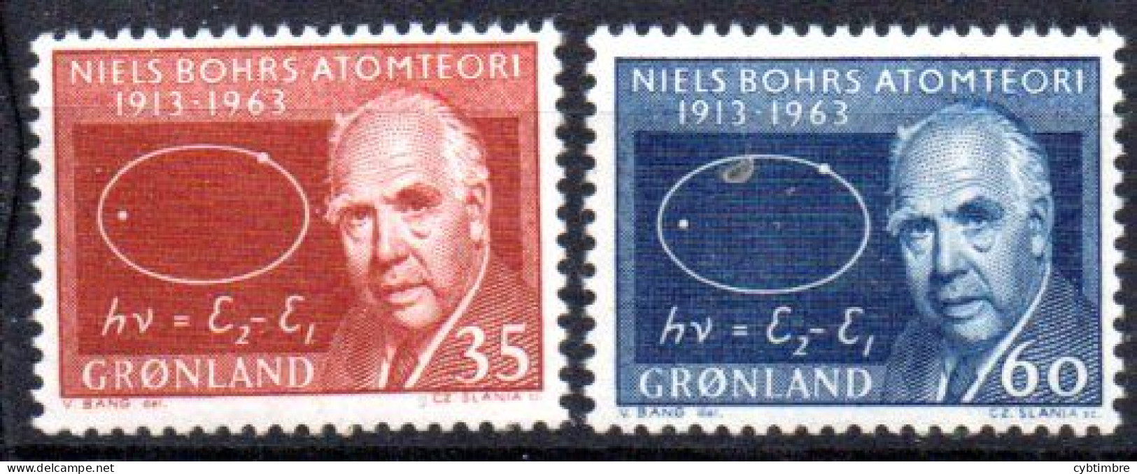 Groenland:: Yvert N° 53/54**; MNH; Atome; Cote 7€ - Unused Stamps