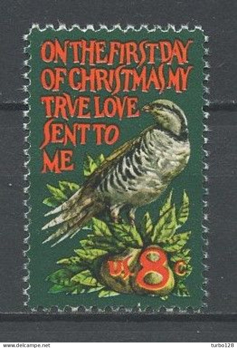 EU 1971 N° 943 ** Neuf MNH Superbe Faune Oiseau Bird Perdrix Dans Poirier Animaux Noël Christmas Fruit - Unused Stamps