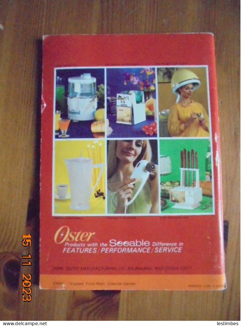 Spin Cookery Osterizer Blender Cookbook For The 10 Speed Pulse-Matic Osterizer Liquefier Blender - American (US)