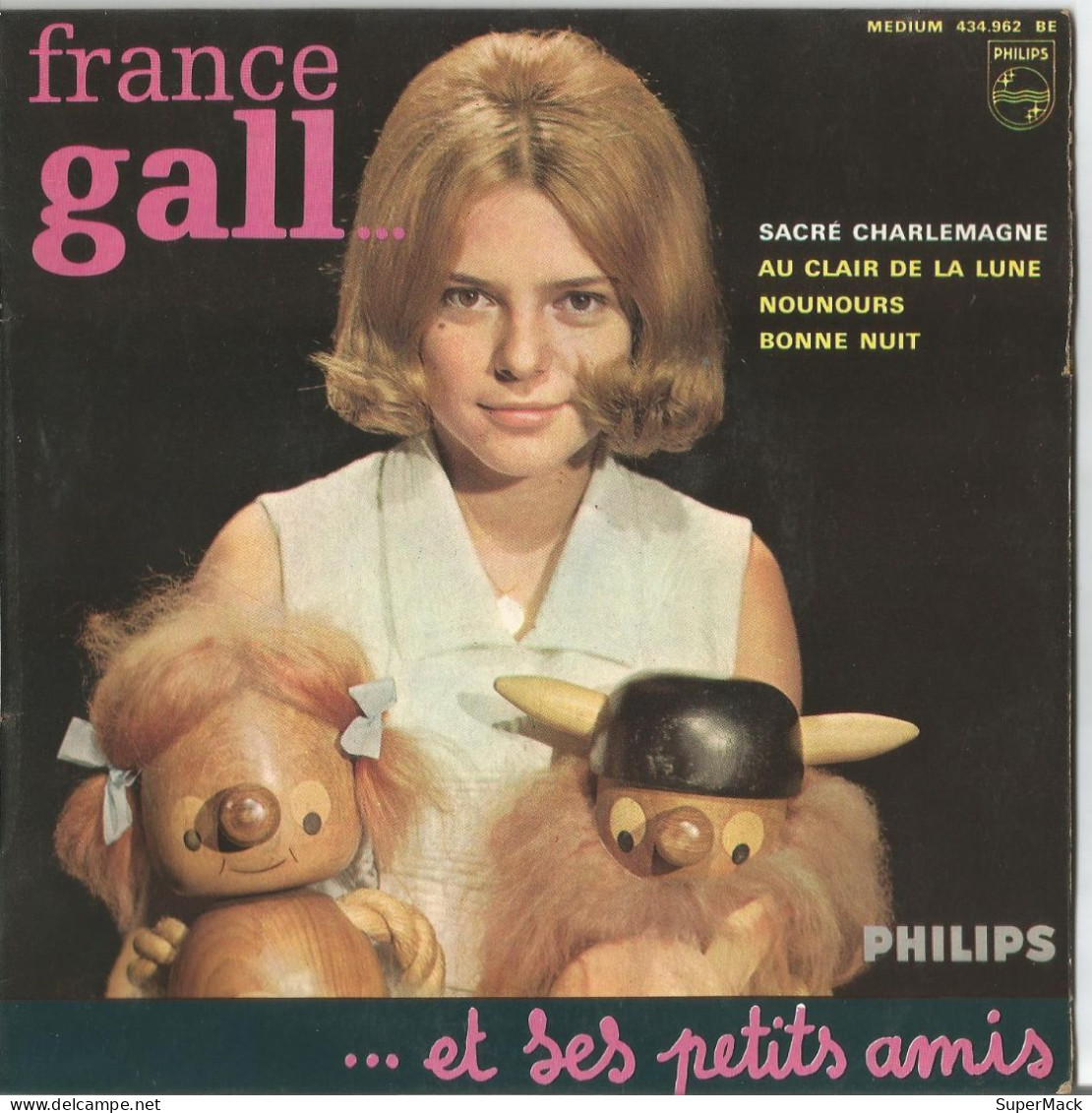 45T France Gall - Sacré Charlemagne - Philips - France - 1964 - Ediciones De Colección