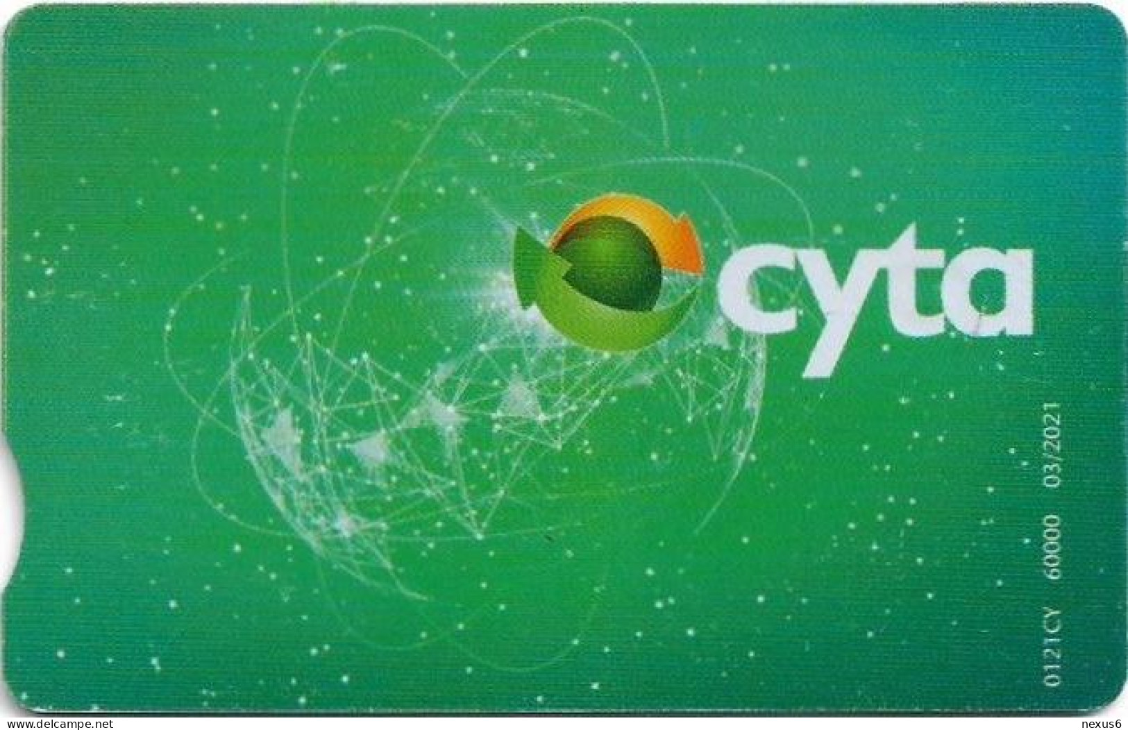 Cyprus - Cyta (Chip) - Cyta New Logo (With Notch), 03.2021, 5€, 60.000ex, Used - Cyprus