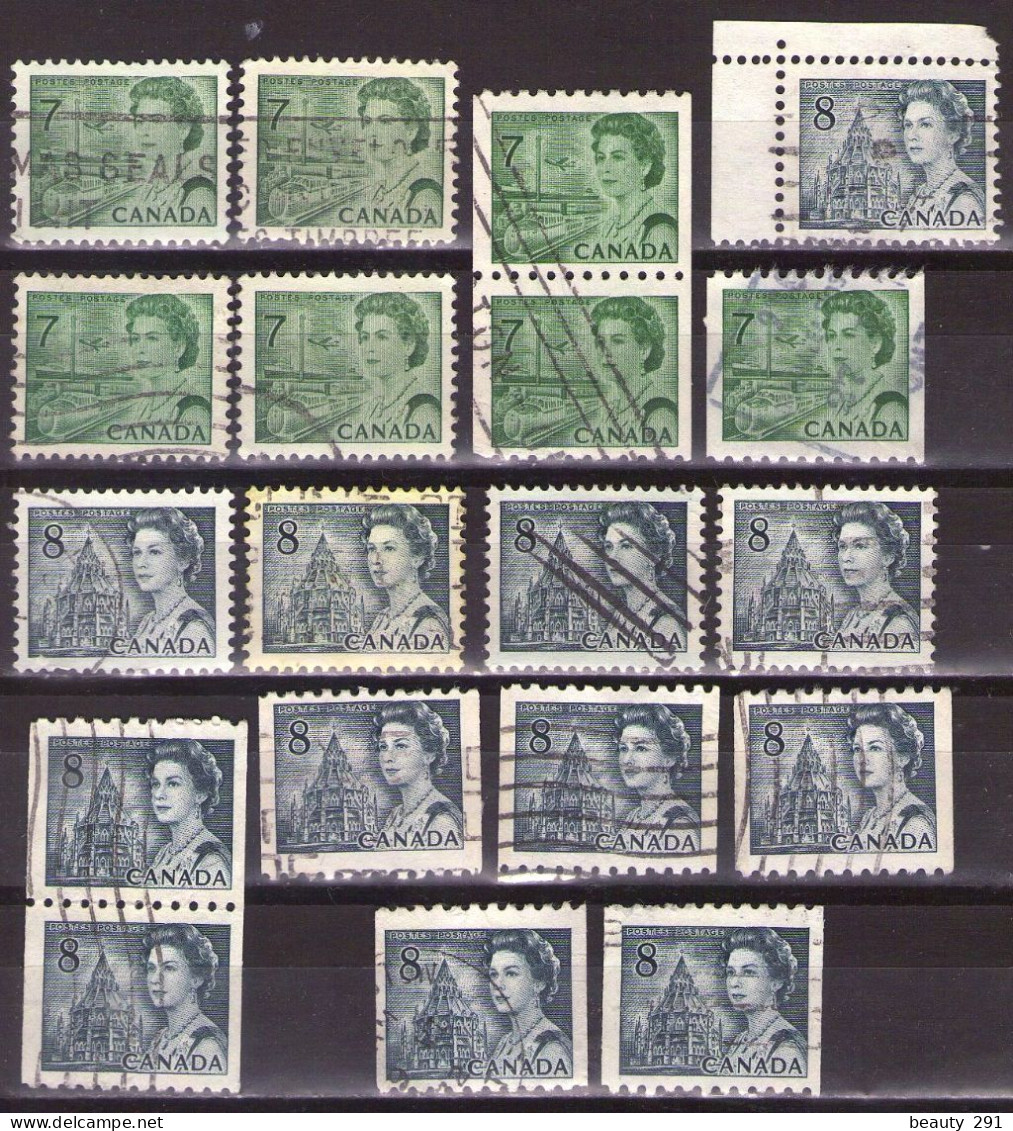 Canada 1971 - ELIZABETH II - Mi 484,494A,D,E - USED - Oblitérés