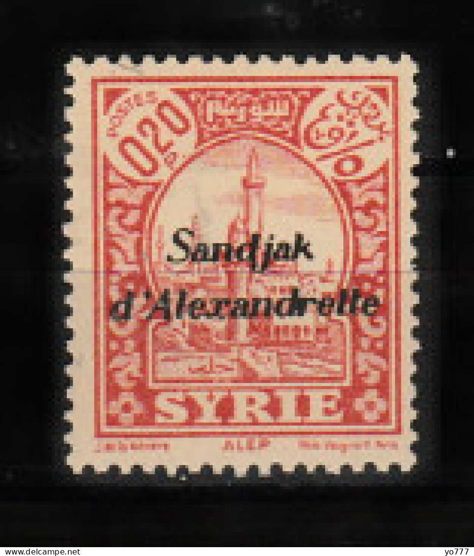 (H-02) 1938 HATAY STAMPS WITH RED AND BLACK SANDJAK D'ALEXANDRETTE OVERPRINT ON SYRIA POSTAGE STAMPS MNH** - 1934-39 Sandschak Alexandrette & Hatay