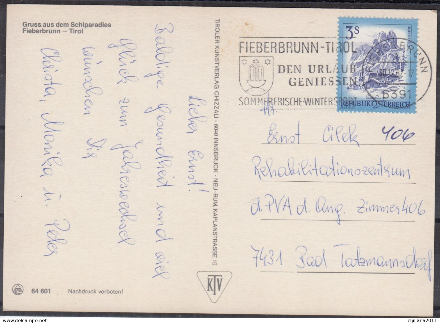 Action !! SALE !! 50 % OFF !! ⁕ Austria / Österreich ⁕ FIEBERBRUNN - TIROL ⁕ Postcard With Stamp - Fieberbrunn