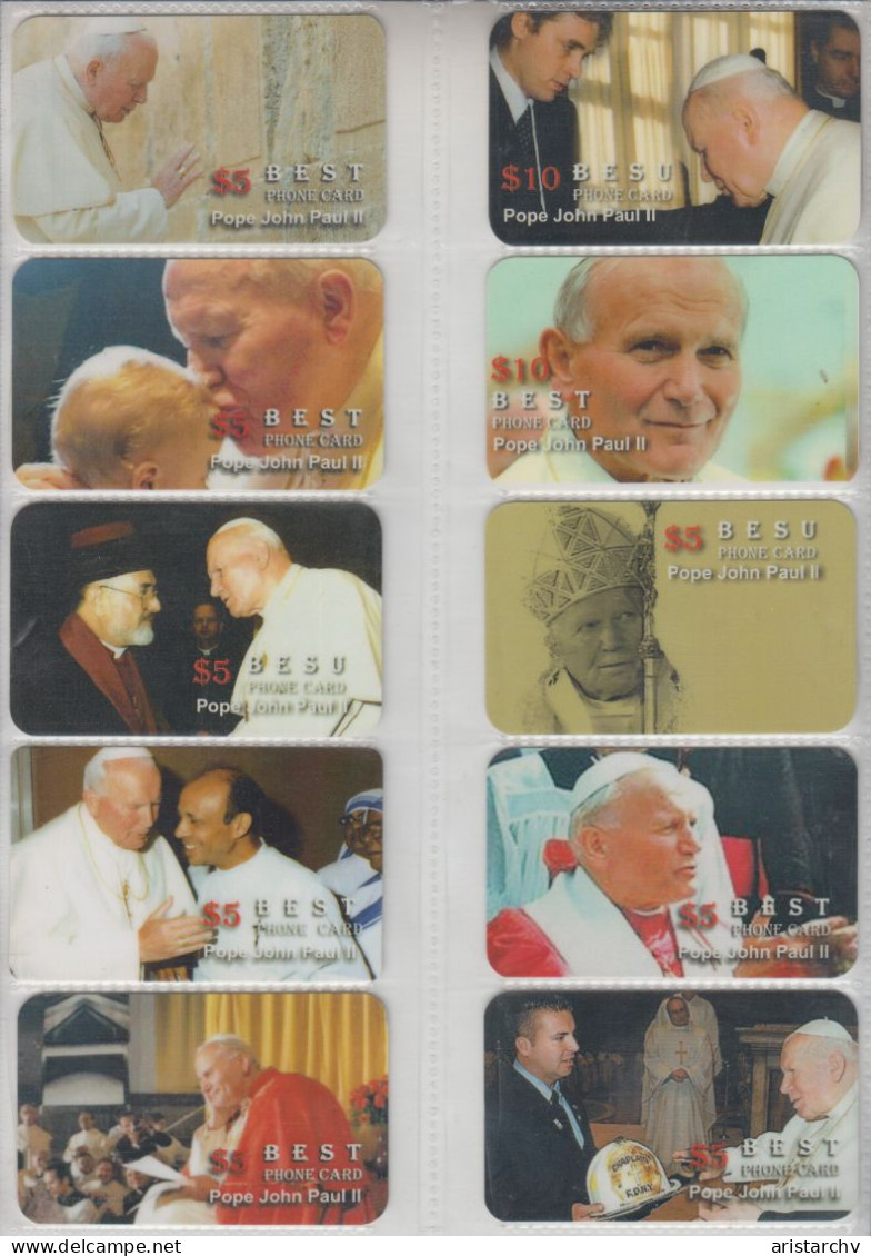 ISRAEL POPE JOHN PAUL II BENEDICT XVI 46 CARDS - Israël