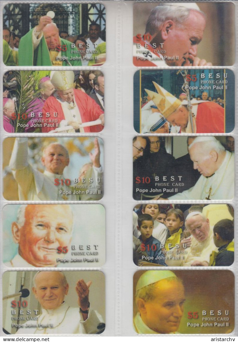 ISRAEL POPE JOHN PAUL II BENEDICT XVI 46 CARDS - Israele