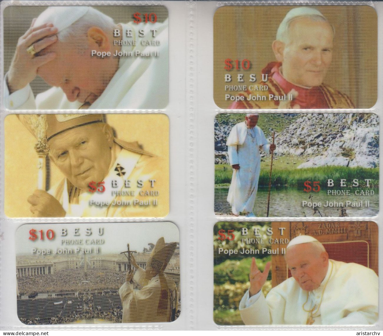 ISRAEL POPE JOHN PAUL II BENEDICT XVI 46 CARDS - Israël