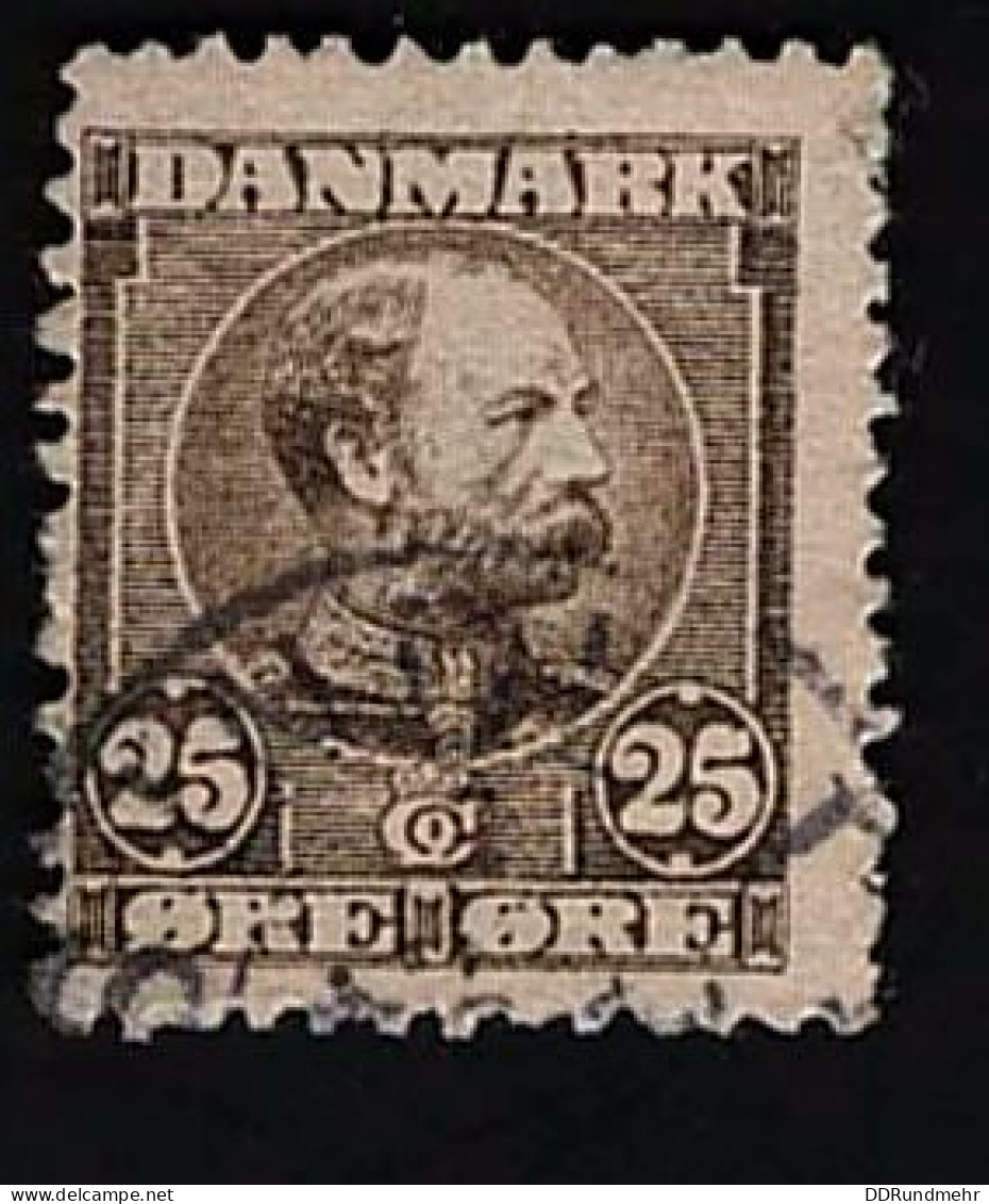 1905 Christian IX  Michel DK 50I Stamp Number DK 67 Yvert Et Tellier DK 45 Stanley Gibbons DK 106 AFA DK 49 Used - Gebruikt