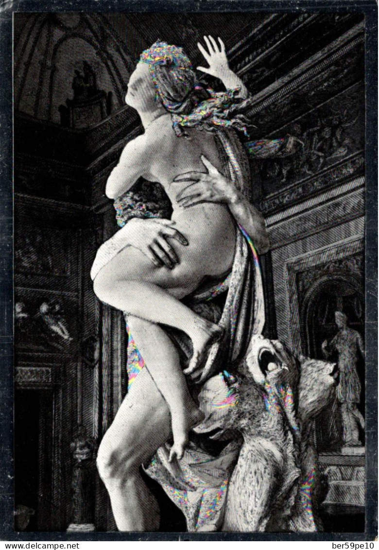 ITALIE ROMA MUSEO BORGHESE PLUTONE RAPISCE PROSERPINA PARTICOLARE OPERA DI GIAN LORENZO BERNINI C.P. BRILLANTE ARGENTEE - Musées