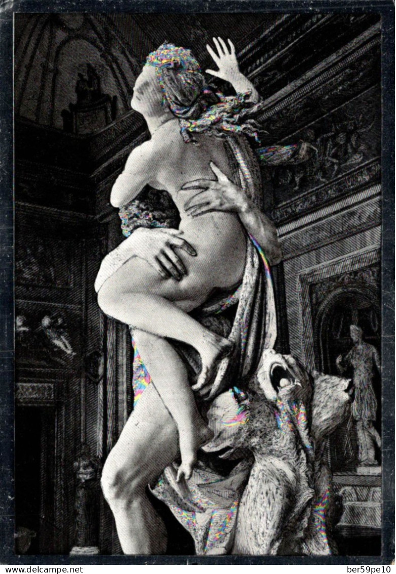 ITALIE ROMA MUSEO BORGHESE PLUTONE RAPISCE PROSERPINA PARTICOLARE OPERA DI GIAN LORENZO BERNINI C.P. BRILLANTE ARGENTEE - Musea