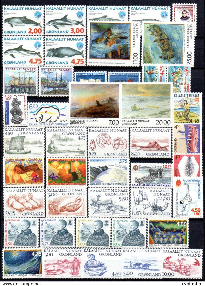 Groenland:: Yvert N° Entre 295/343**; MNH; Cote 135€ Petit Prix à Profiter!!! - Verzamelingen & Reeksen