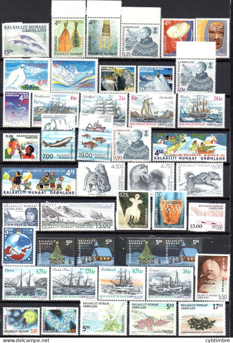 Groenland:: Yvert N° Entre 345/397**; MNH; Cote 150€ Petit Prix à Profiter!!! - Lots & Serien