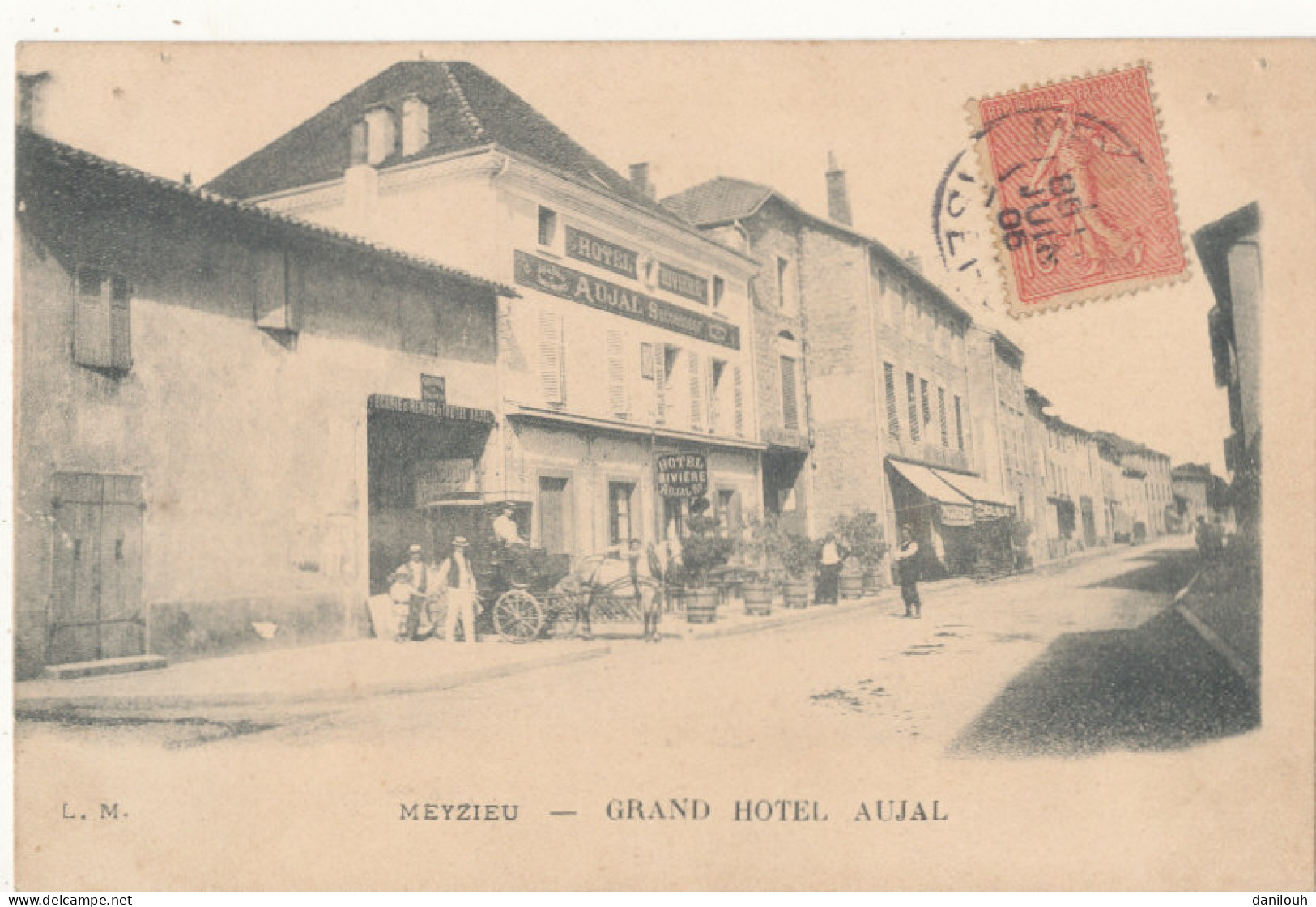 69 // MEYZIEU   Grand Hotel Aujal  / Hotel Rivière - Meyzieu