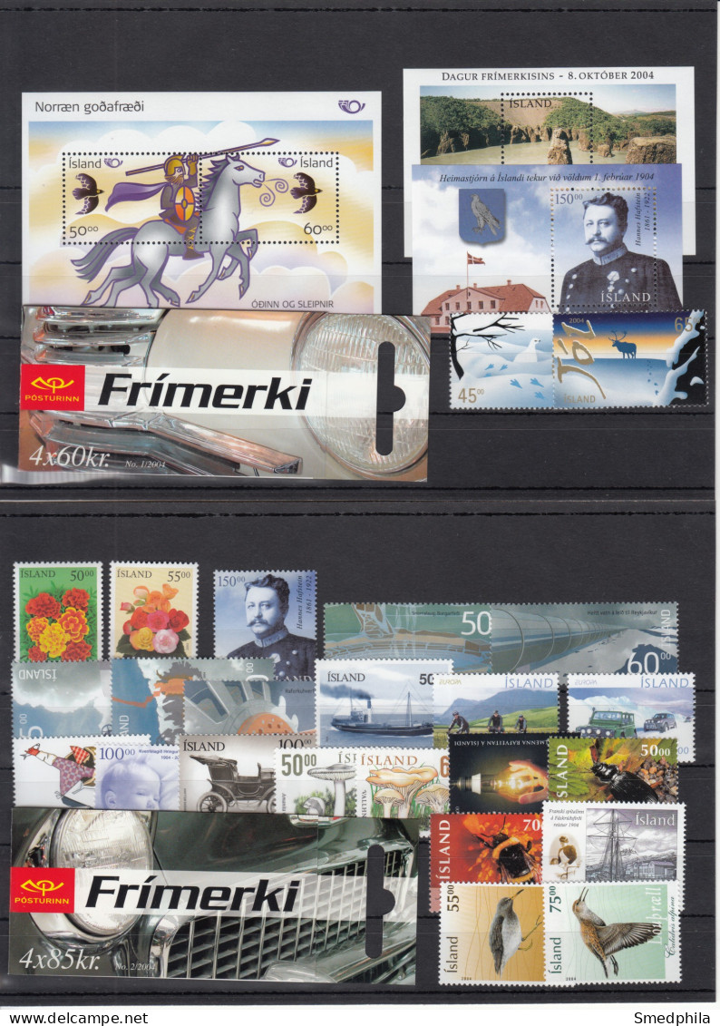 Iceland 2004 - Full Year MNH ** - Années Complètes