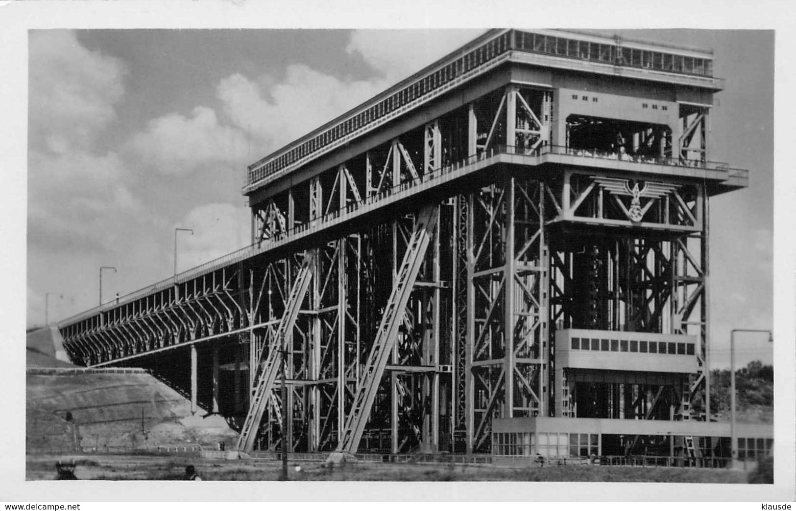 Niederfinow - Schiffshebewerk Gel.1938 Hoheitszeichen An Der Stirnseite - Britz-Chorin