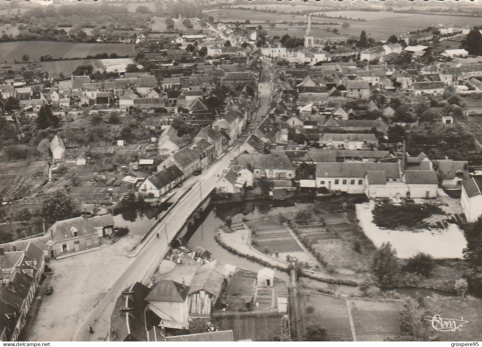 VIBRAYE VUE AERIENNE 195? - Vibraye