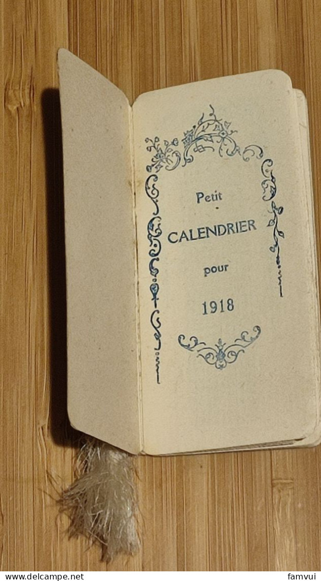 lot de 11 tout petits calendriers papier de sac à main :1914, 1916, 1918, 1930, 1930, 1931, 1932, 1933, 1939, 1946, 1949