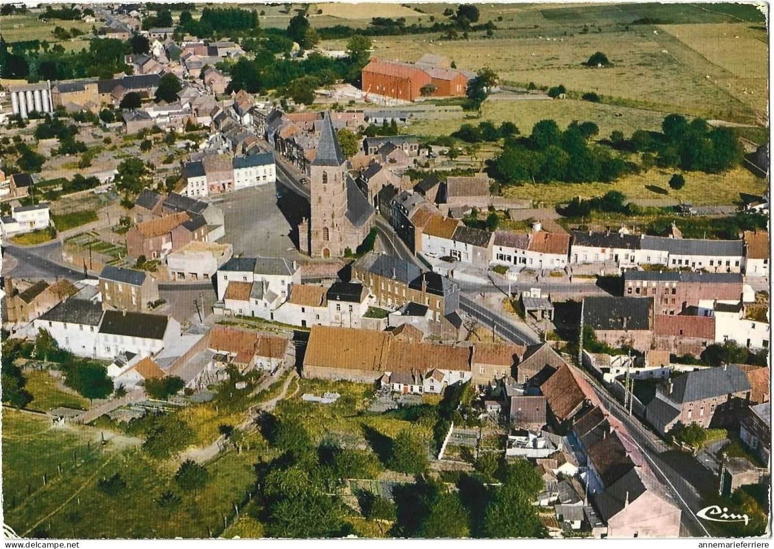 ESTINNES-au-MONT . PANORAMA AERIEN - Estinnes