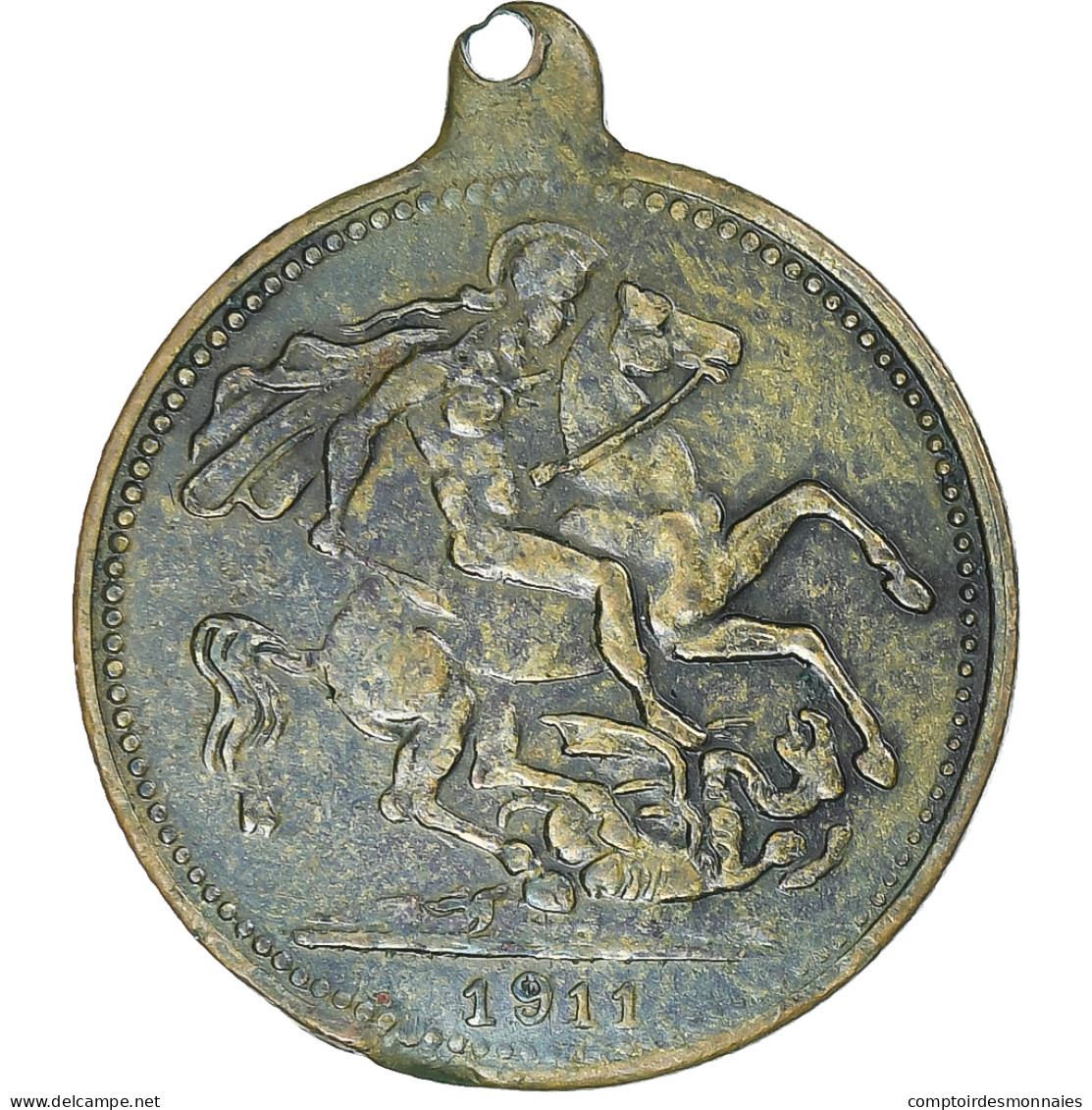 Royaume-Uni, Médaille, Edward VII Coronation, 1911, SUP, Laiton - Other & Unclassified
