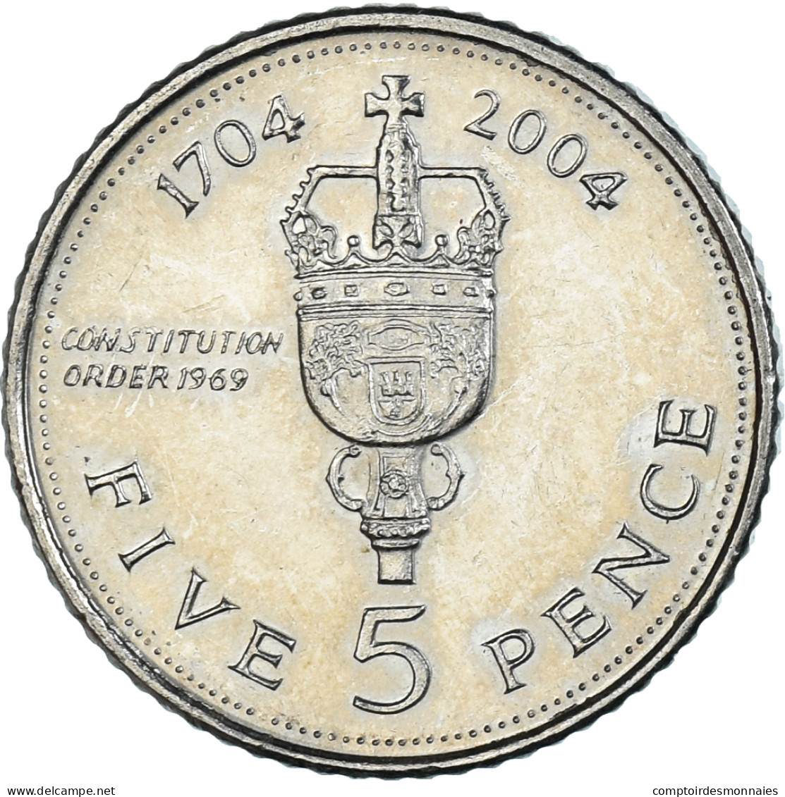 Monnaie, Gibraltar, 5 Pence, 2004 - Gibraltar