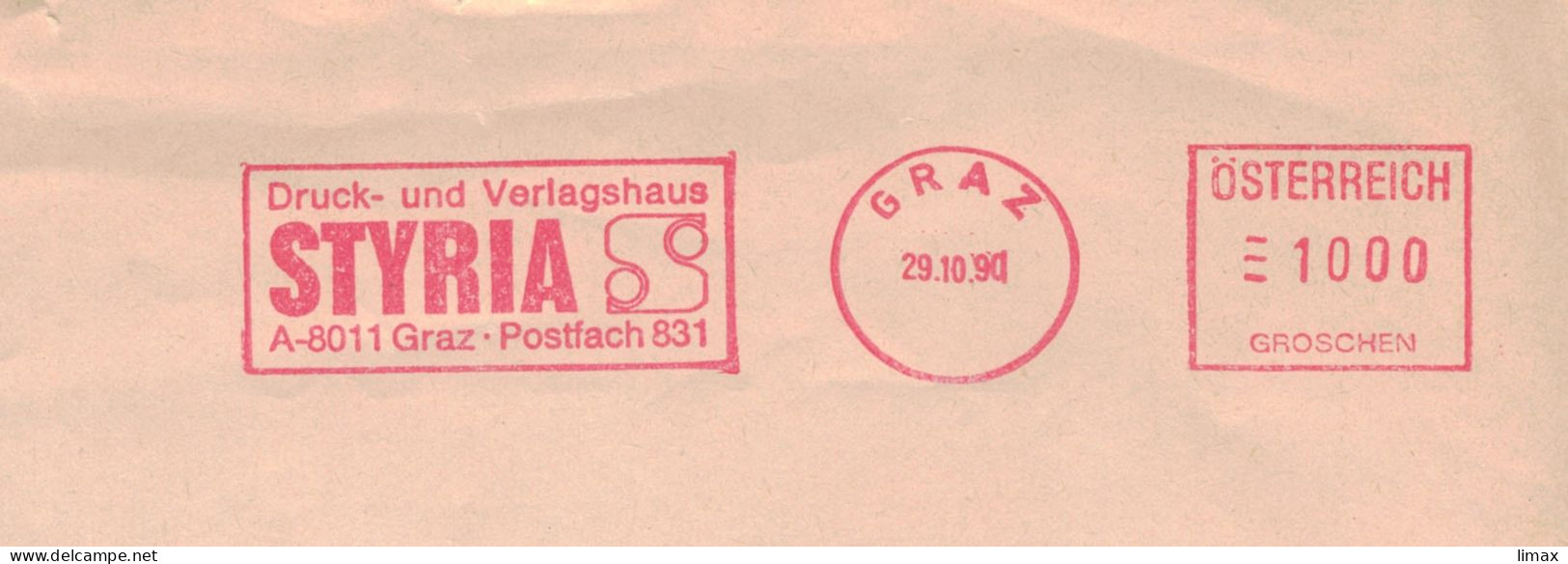 EMA 8011 Graz 1990 Druck & Verlagshaus - 10 Schilling - Macchine Per Obliterare (EMA)