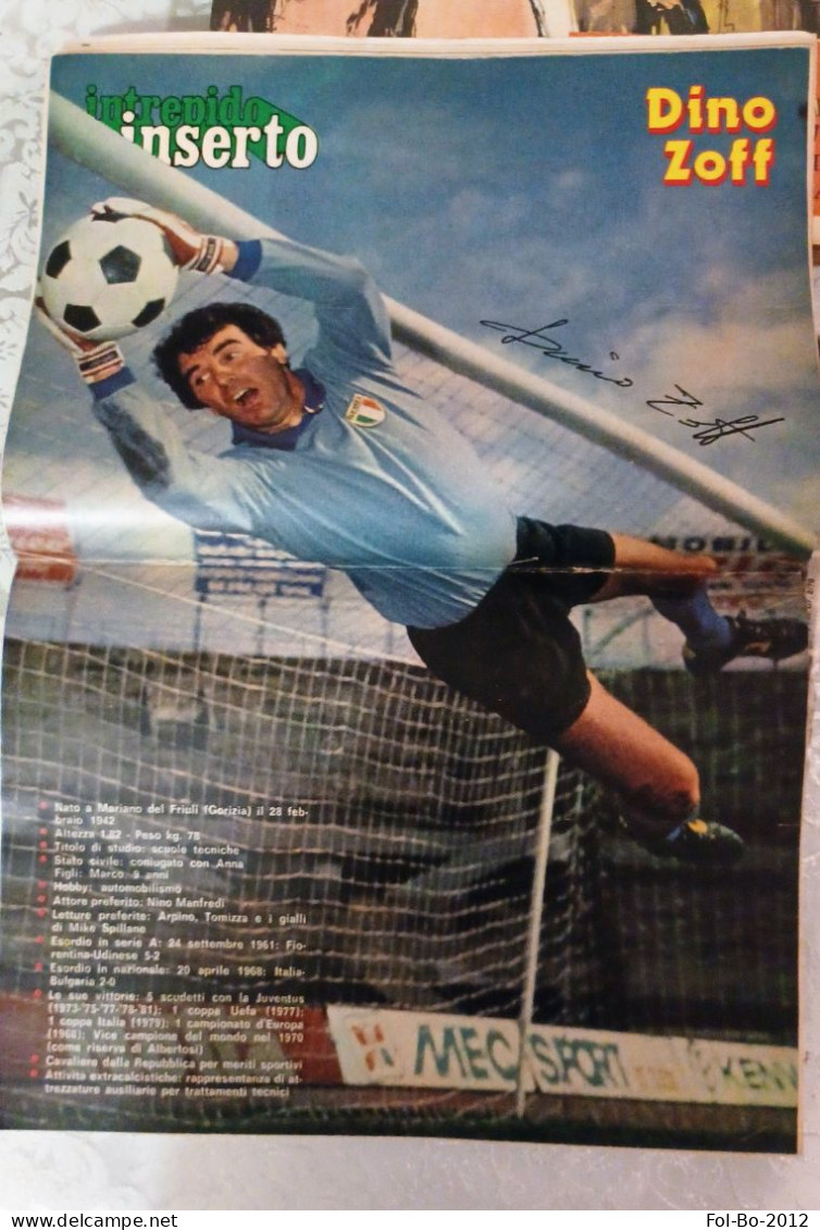 Intrepido N 49 Del 1981.Dino Zoff.con Inserto - Premières éditions