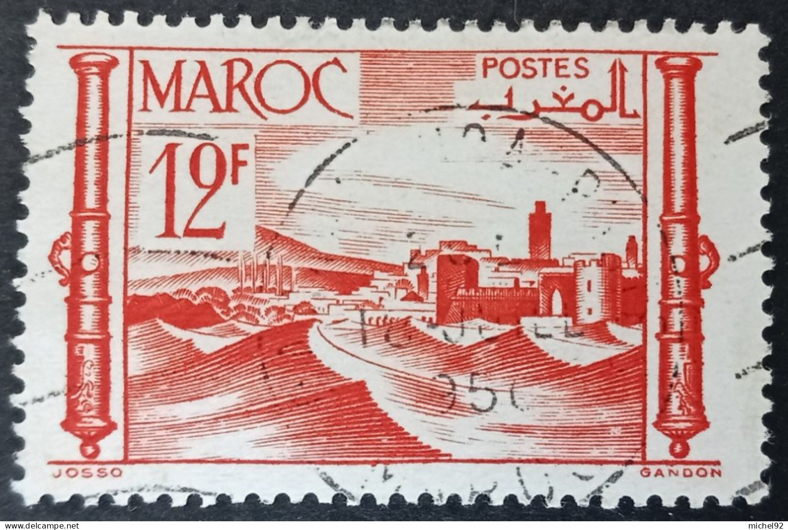 Maroc 1947-49 - YT N°261 - Oblitéré - Usati