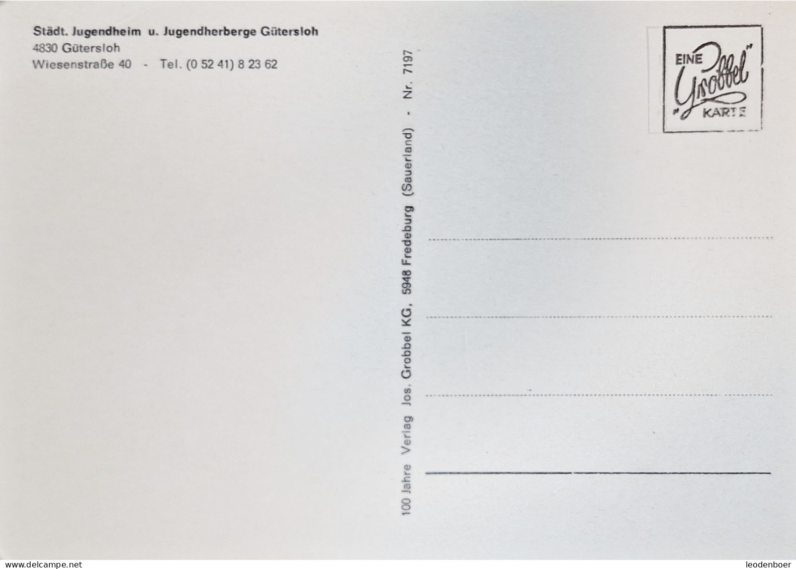 Gutersloh - Stadt Jugendheim Und Jugendherberge - Gütersloh