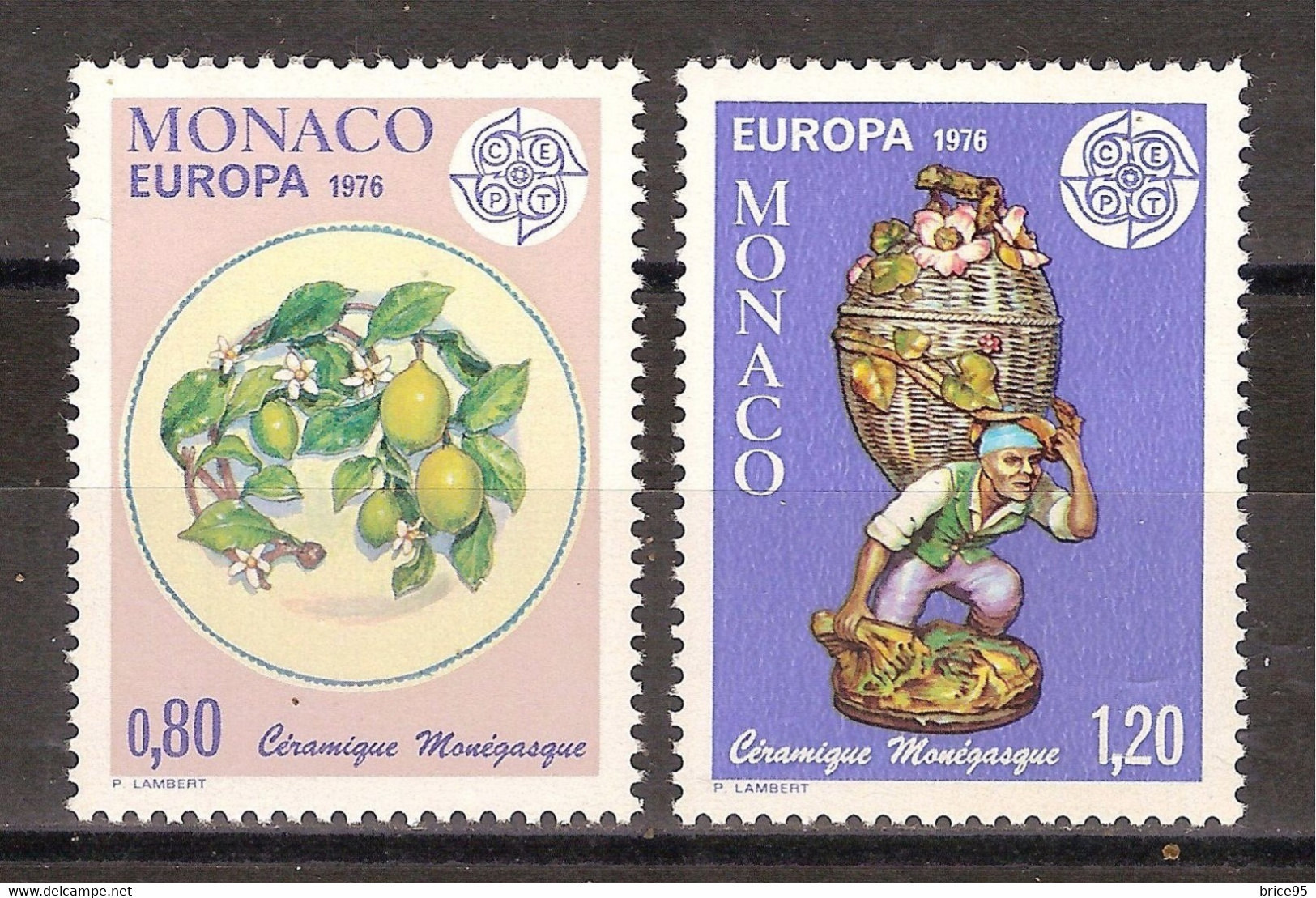 Monaco - Yt N° 1062 à 1063 ** - Neuf Sans Charnière - 1976 - Neufs