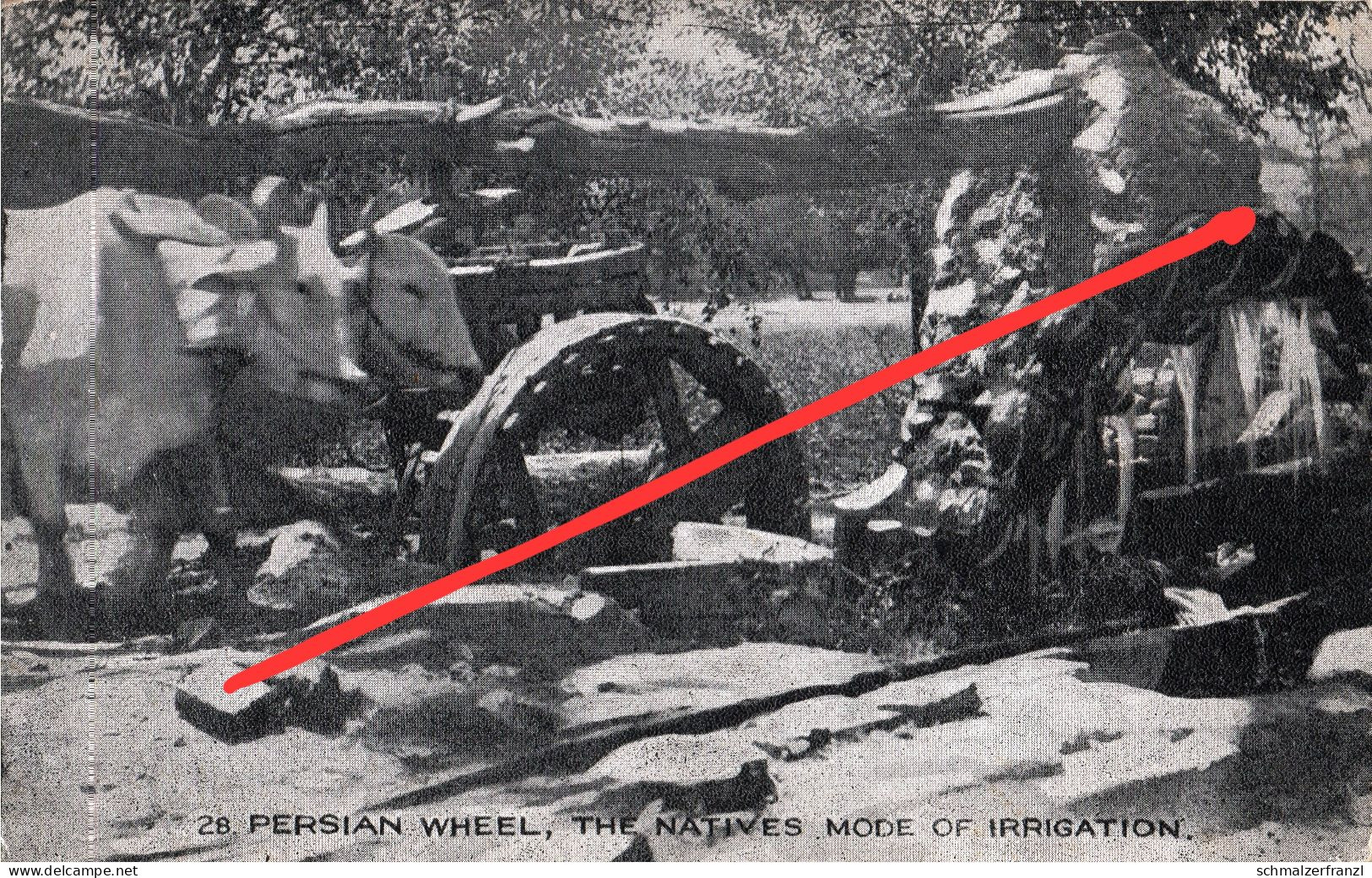 AK Persian Wheel Cherat Hill چېراټ A Peshawar پېښور Britisch Indien British India Inde भारत गणराज्य Pakistan پاکستان - Pakistan