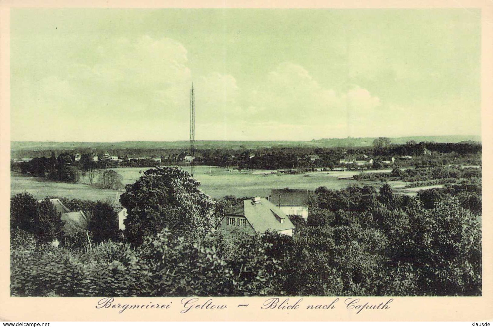 Restaurant Bergmeierei Geltow - Blick Nach Caputh Gel.1930 - Caputh