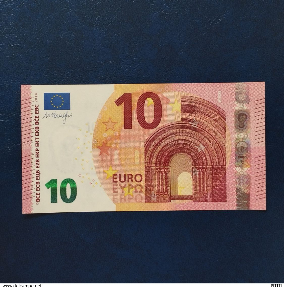 EURO SPAIN 10 V002A3 VA DRAGHI UNC - 10 Euro