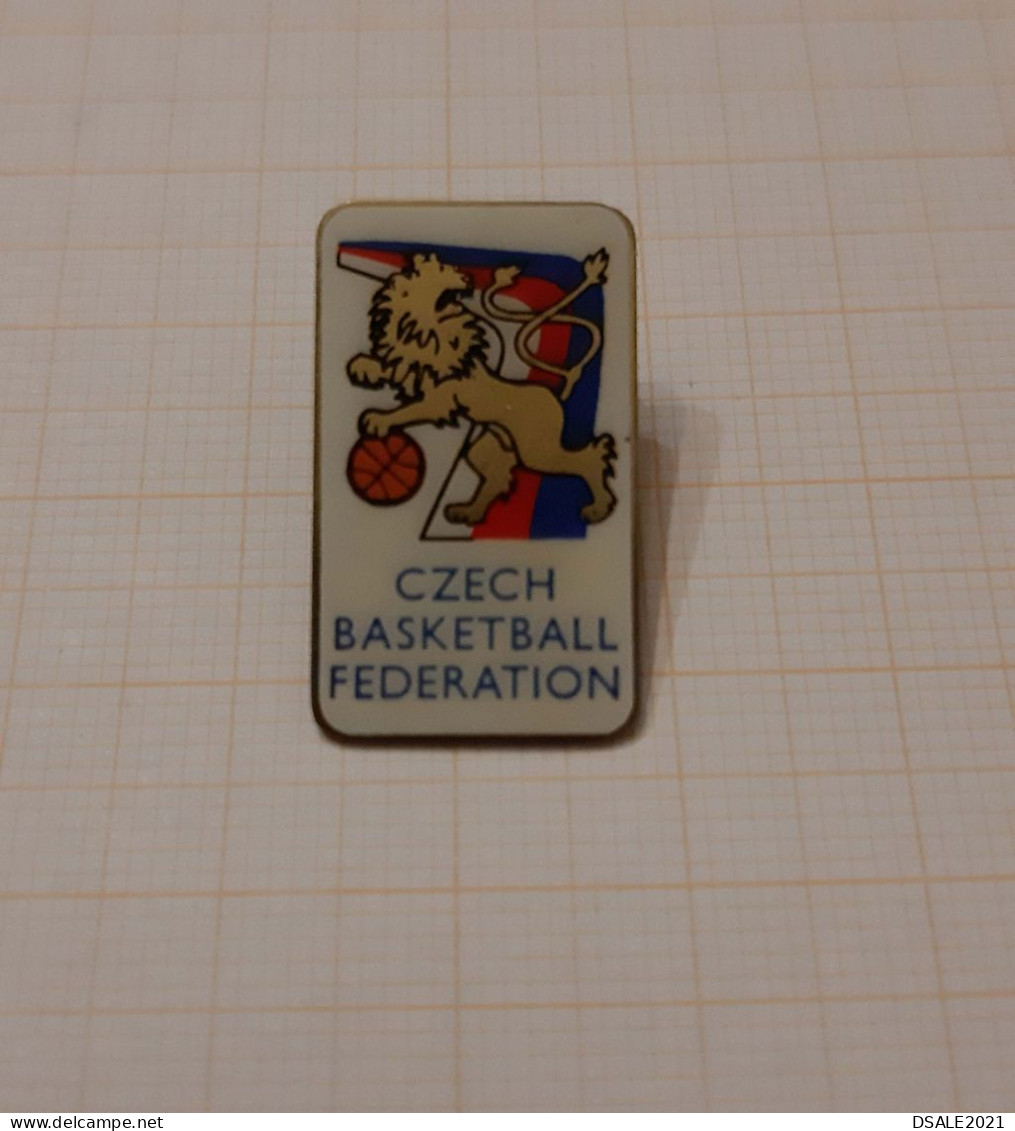 Czech Basketball Federation, Basket-ball, Pallacanestro, Baloncesto, Pin Badge, Lapel Badge (ds1153) - Basketball