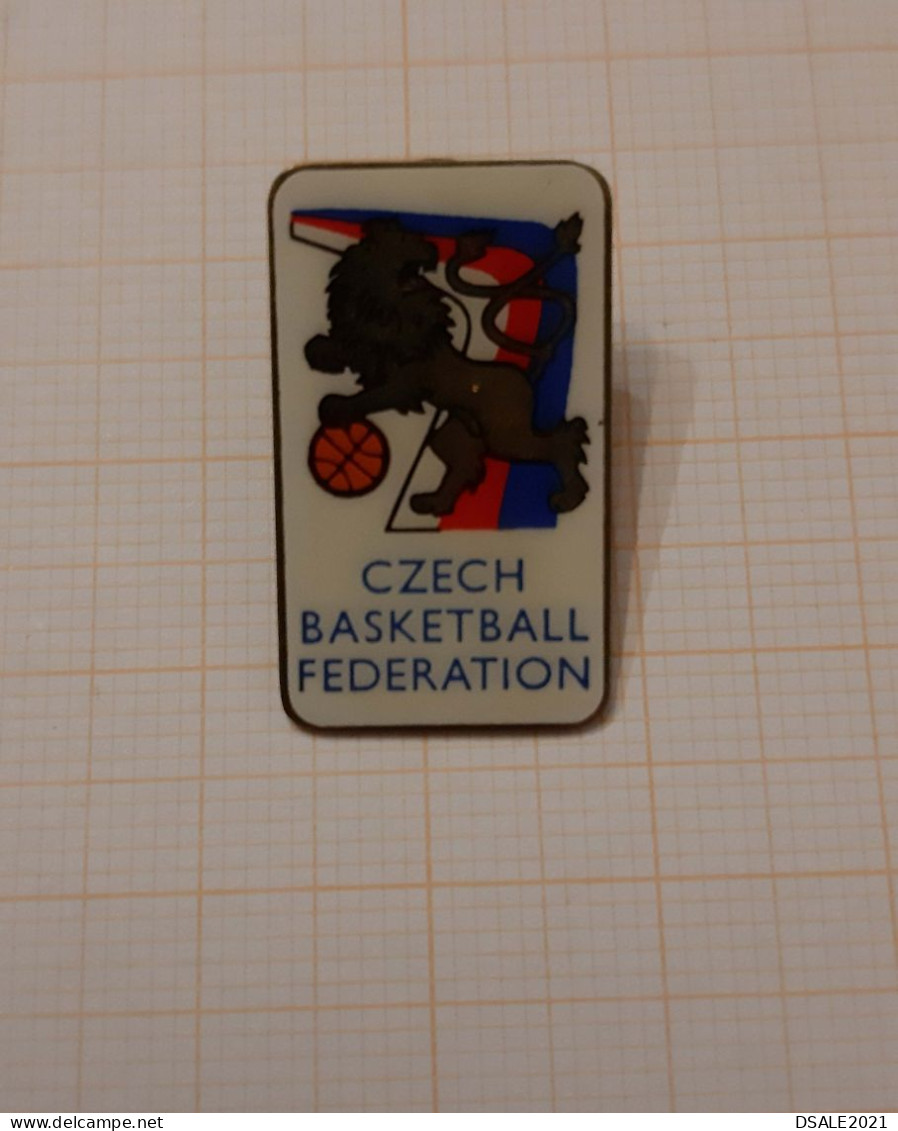 Czech Basketball Federation, Basket-ball, Pallacanestro, Baloncesto, Pin Badge, Lapel Badge (ds1153) - Pallacanestro