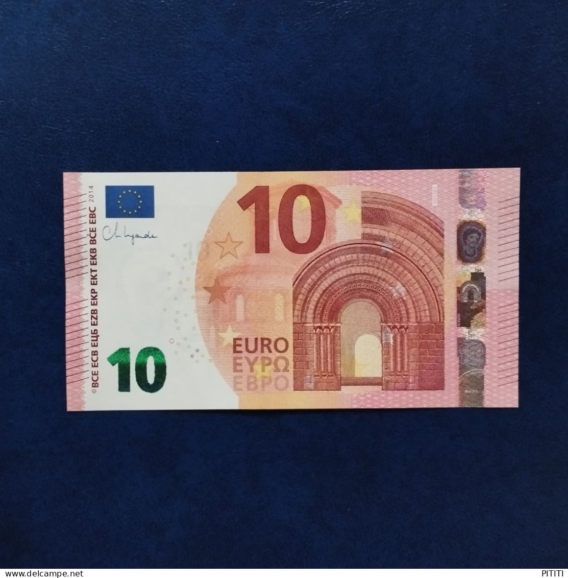EURO SPAIN 10 V012B1 VB LAGARDE UNC - 10 Euro