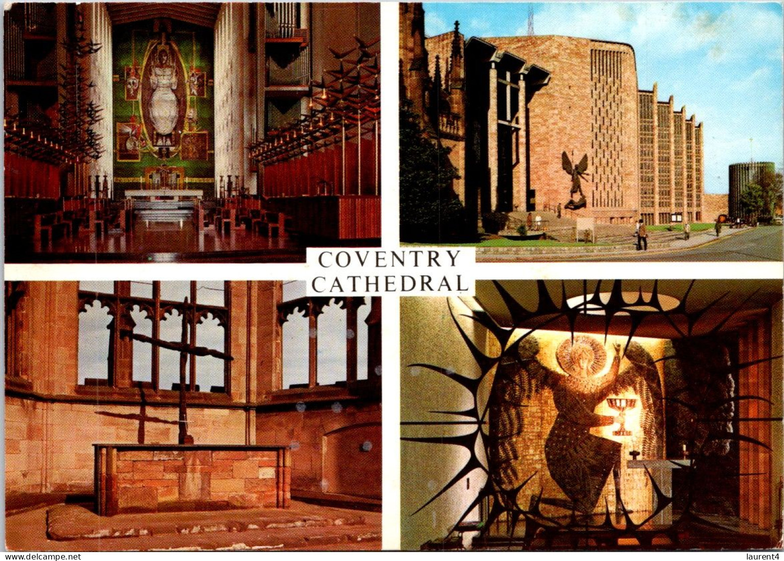 19-11-2023 (2 V 41) UK (posted To Australia 1977) - Coventry Cathedral - Kirchen U. Kathedralen