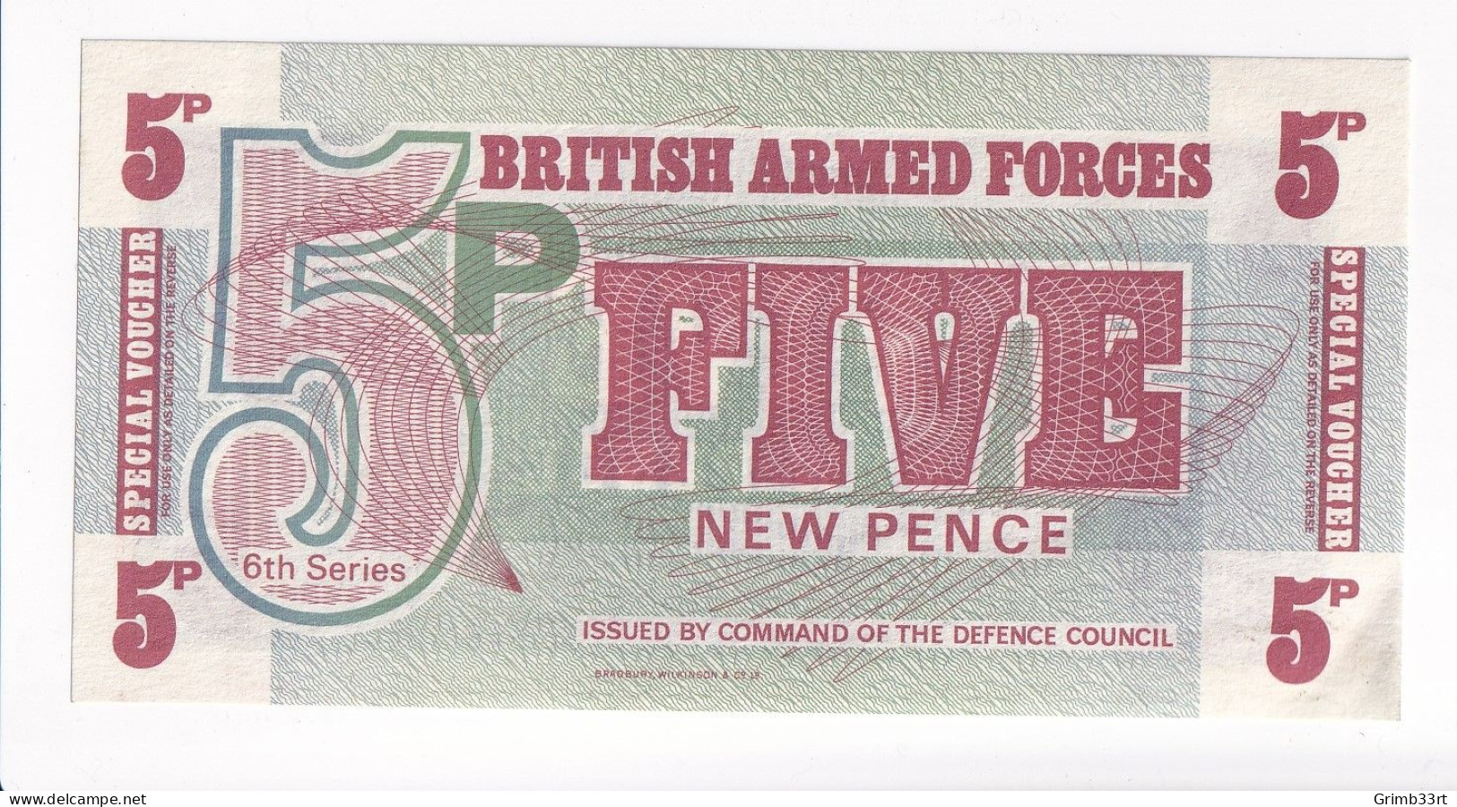 British Armed Forces - 5 New Pence - 6th Series - Autres & Non Classés