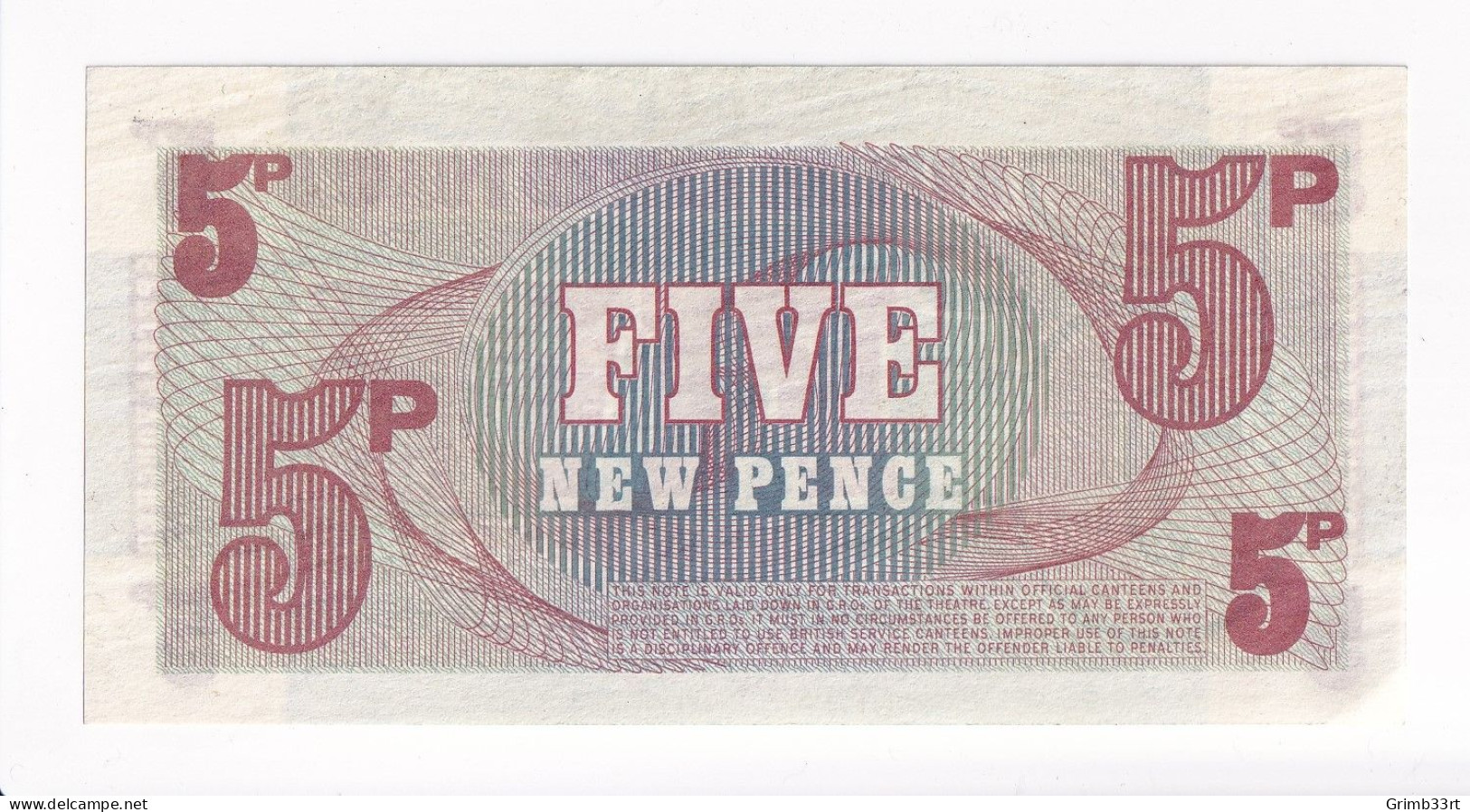 British Armed Forces - 5 New Pence - 6th Series - Otros & Sin Clasificación