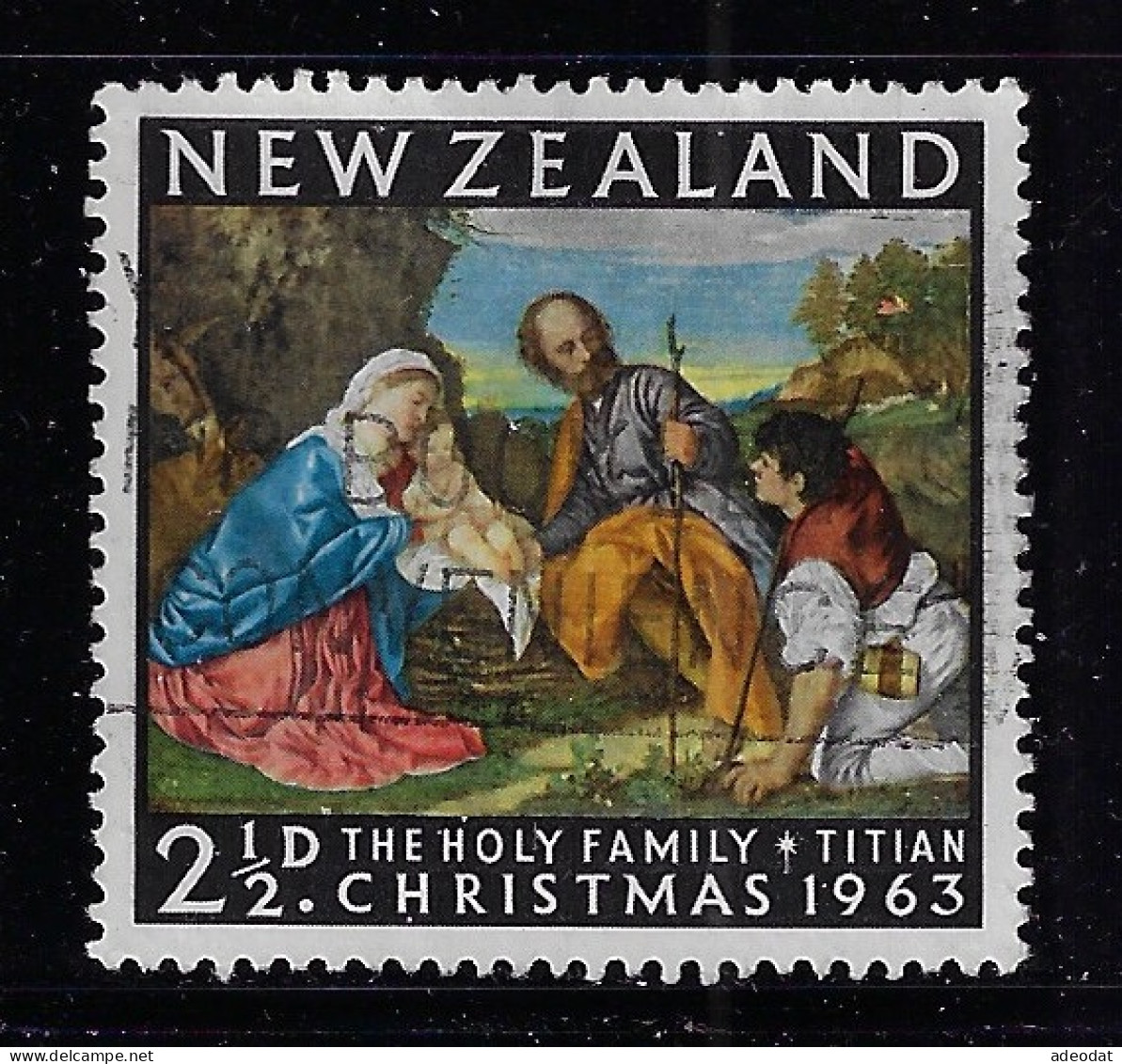 NEW ZEALAND 1963 CHRISTMAS  SCOTT #359  USED - Used Stamps