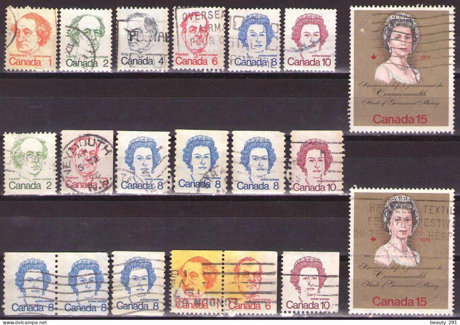 Canada 1973-76 - ELIZABETH II - LOT - USED - Oblitérés