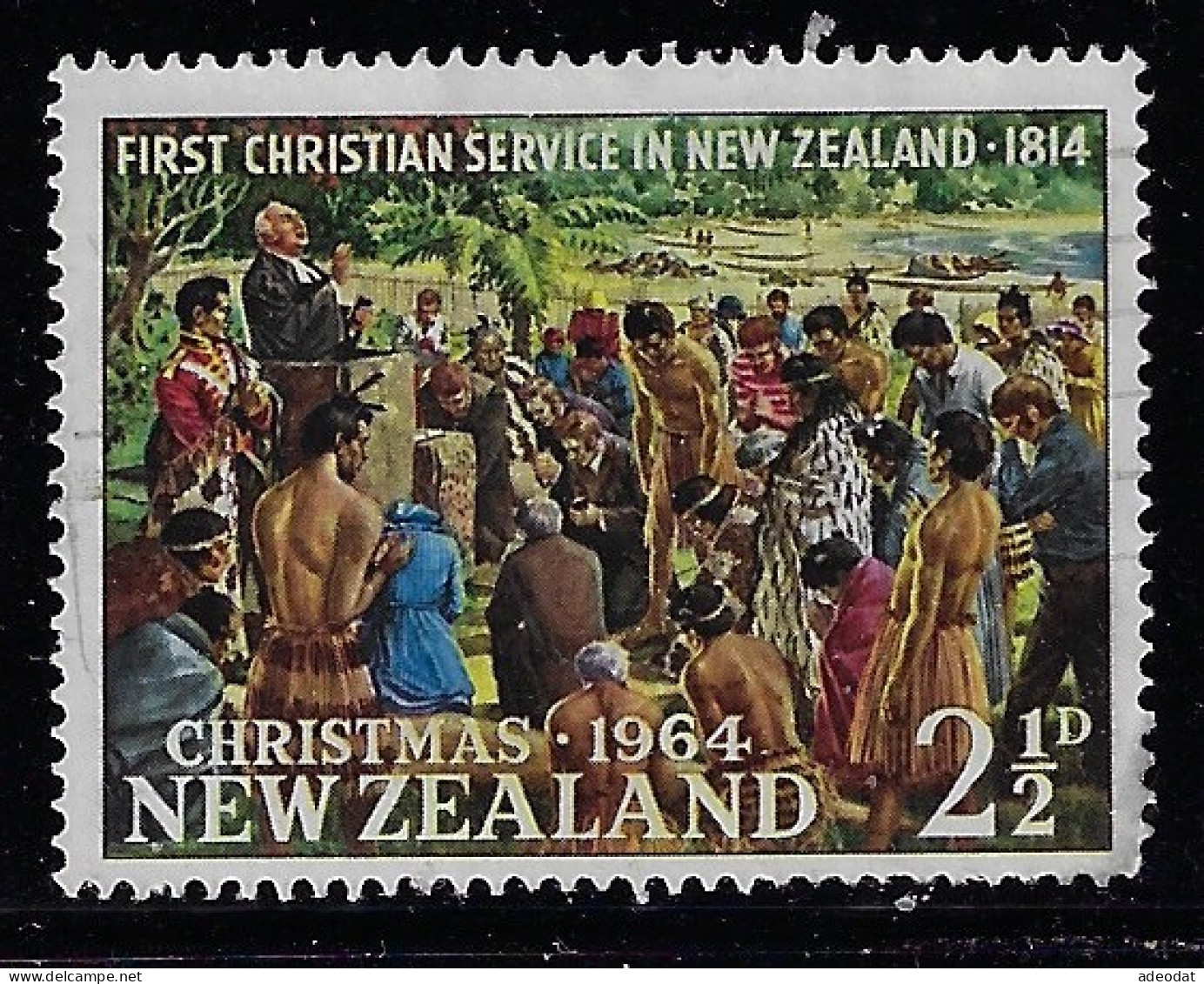 NEW ZEALAND 1964 CHRISTMAS SCOTT #366  USED - Used Stamps