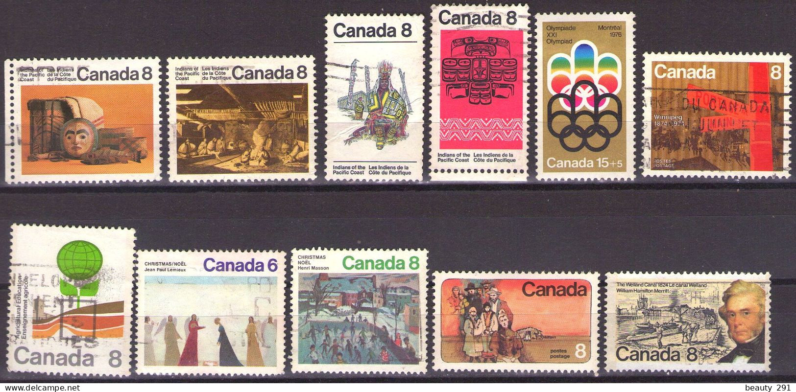 Canada 1974 - ELIZABETH II - LOT - USED - Oblitérés